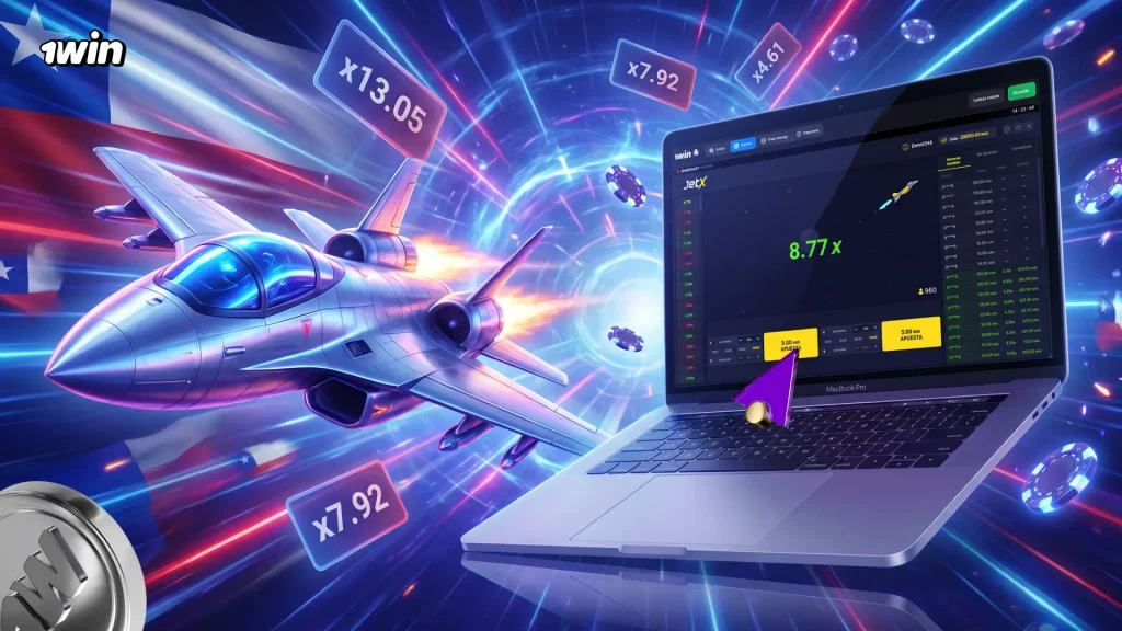 JetX, juego crash de Smartsoft en 1win